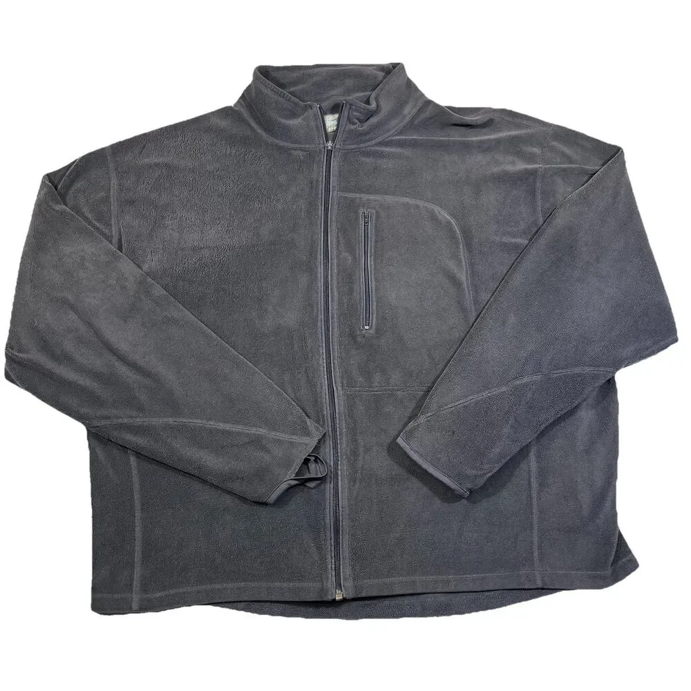 Horny Toad Grey Full Zip Fleece Lightweight Soft Jacket Men's Size XL - Picture 1 of 11